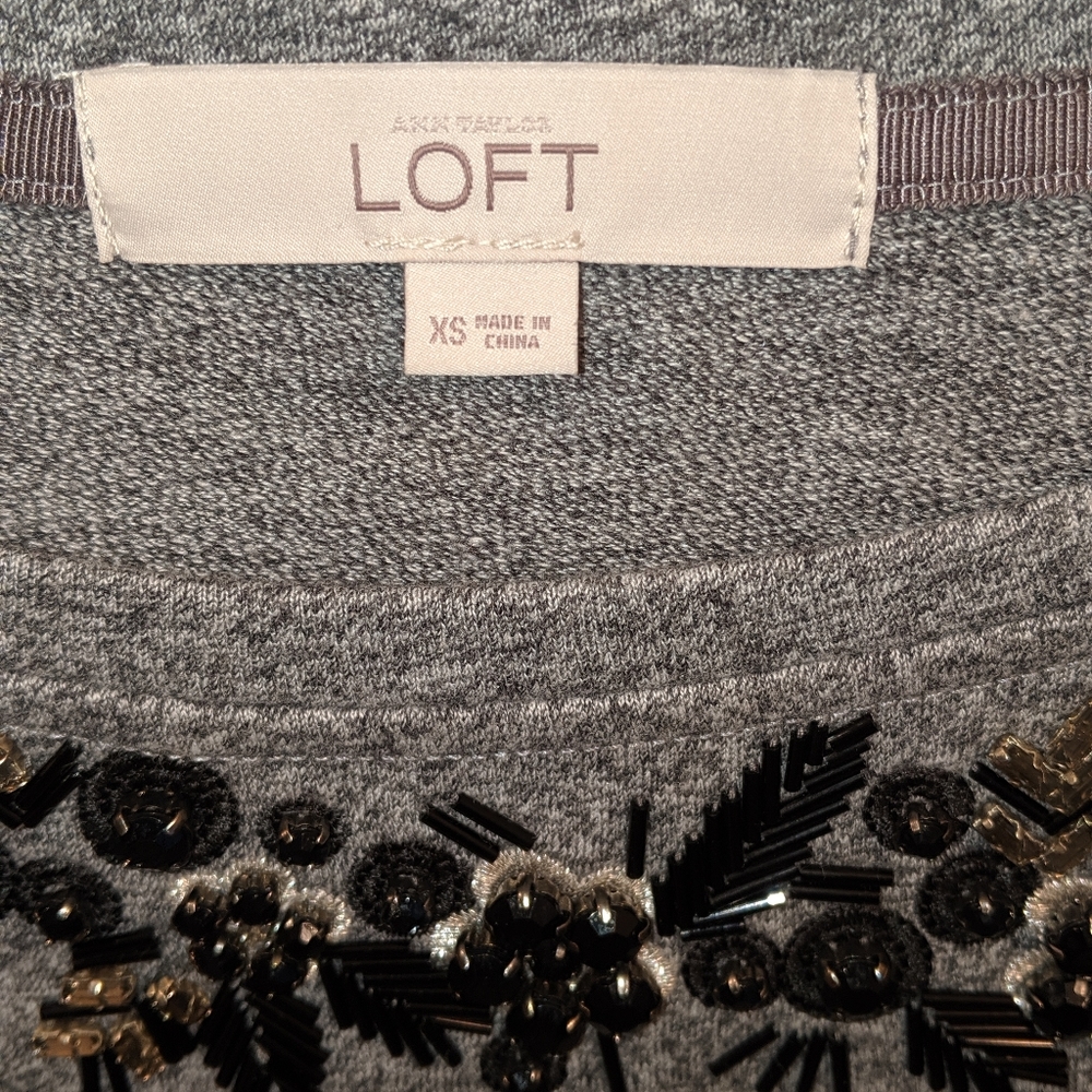 Loft Long Sleeve Beaded Top - Picture 5 of 5